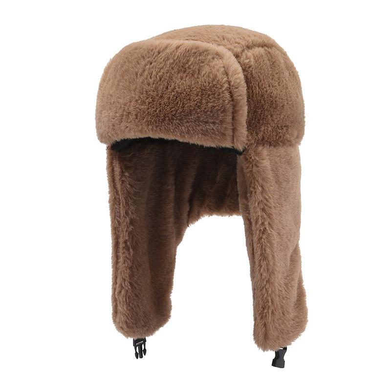 Ushanka Plush Thick Hat Winter Outdoor Ear Protection Cap Warmth Gift Windproof