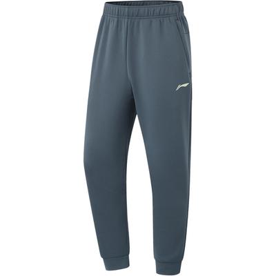 Calças Casuais Confortáveis Simples Afuniladas com Cadarço Masculinas bottoms Azul Escuro AKLU151-4