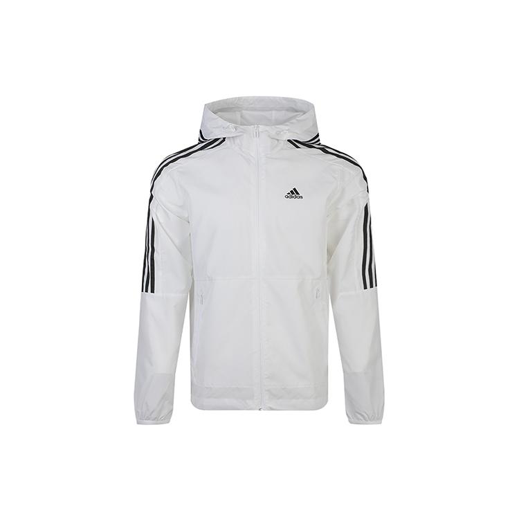 Adidas Jackets Men's White Hooded Moderate Other FT2833