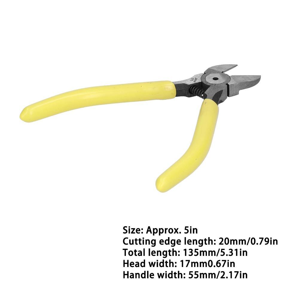 Anti-slip Diagonal Pliers Comfortable PVC Handle SideCutting Pliers Cutting Nippers Network Cables 5 inches