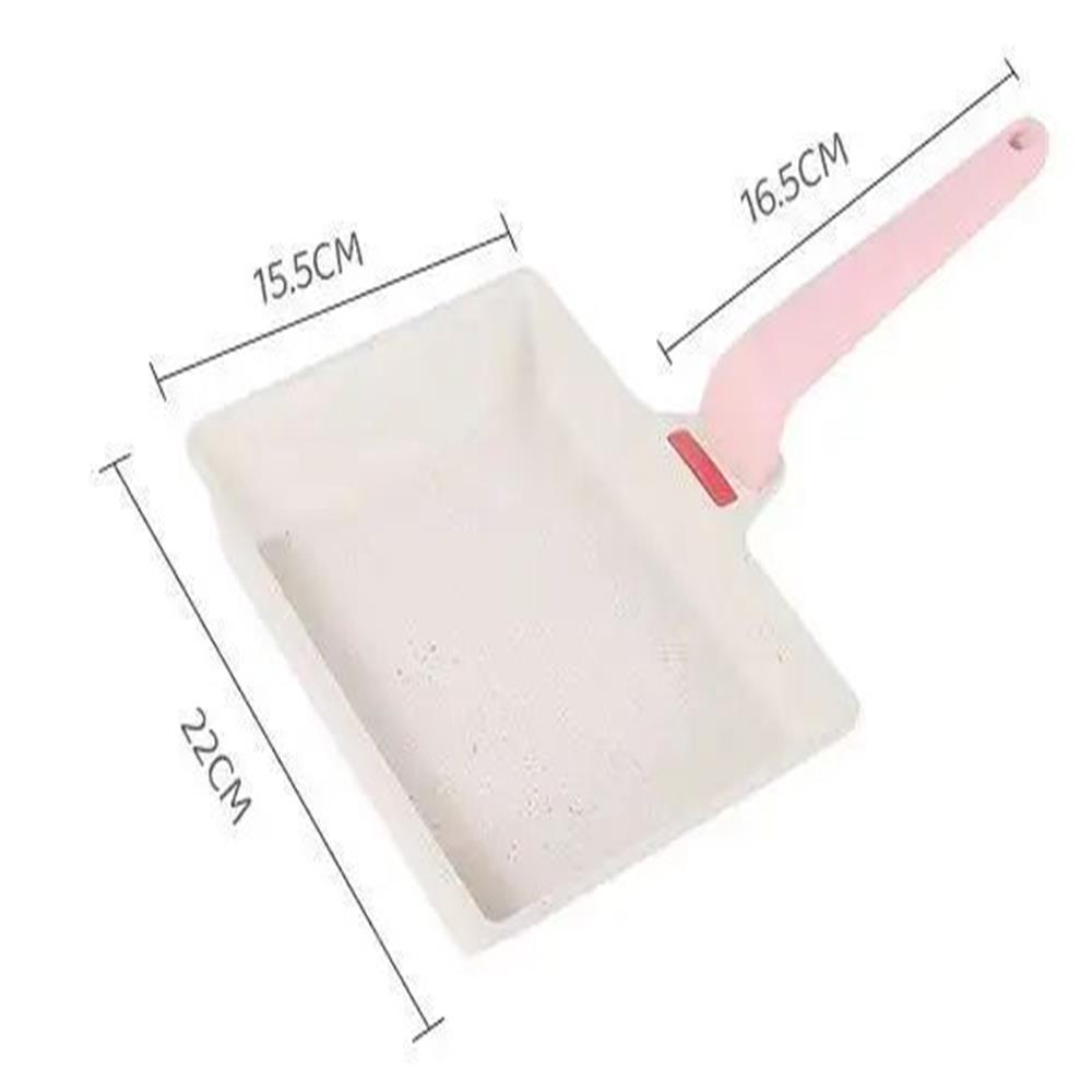 Breakfast Pot Wheat Rice Stone Nonstick Household Rectangular Omelet Smokeless Tamago-yaki Pan(22 CM)