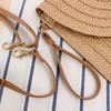 Handmade Straw Beach Shoulder Crossbody Bag Girls Envelope Woven Summer Small Hair Ball Cluth