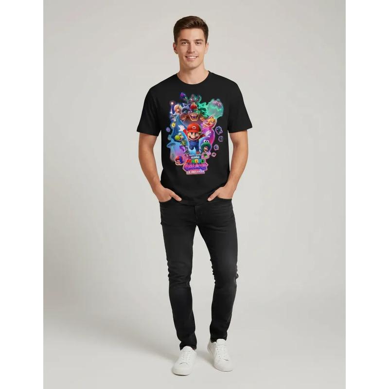 Playera Camiseta Estreno Nuevo Modelo Mario Pelicula Galaxy S разноцветный