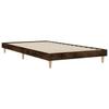 Vidaxl Bed Without Mattress, Smoked Oak, 90X190 Cm
