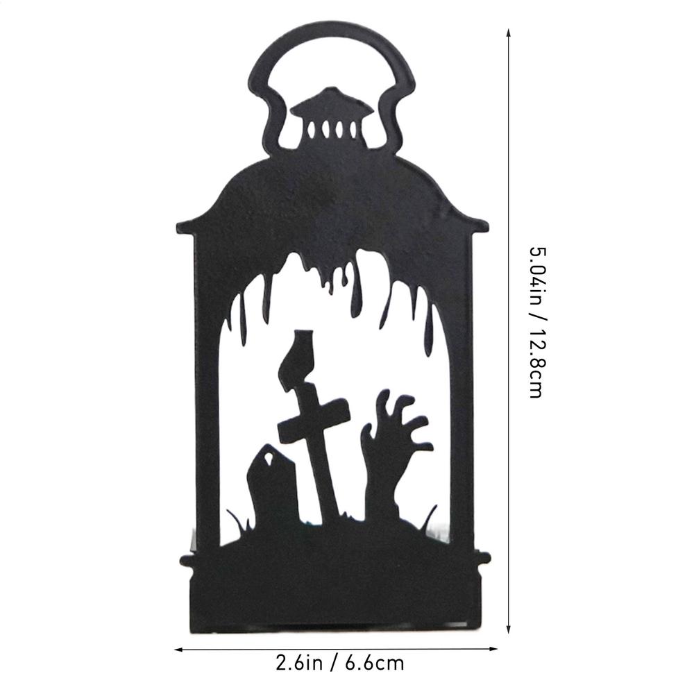 Хэллоуин Железный Подсвечник Ужасающий Подсвечник для Чайной Свечи Декоративный Подсвечник для Прикроватной Тумбочки Подоконника Кровати Спальни