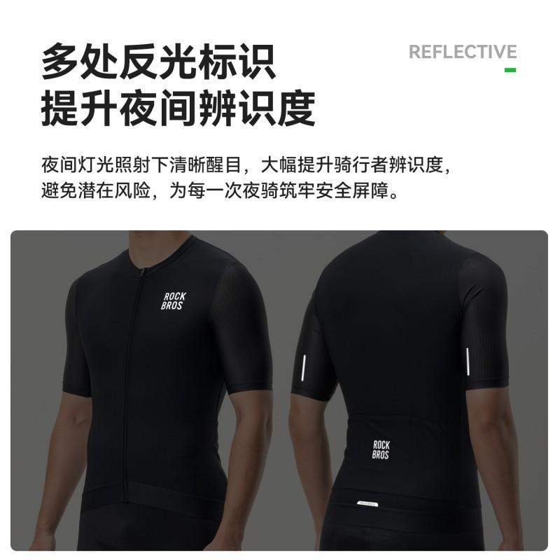 ROCKBROS Cycling Jersey Shorts Set Mens Short Sleeve Summer Bike Wear Mountain Road Biking