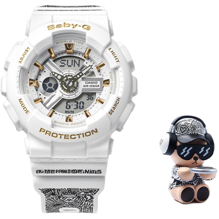 CASIO Women s BABY-G White Watch BA-110GA-7A1PRT