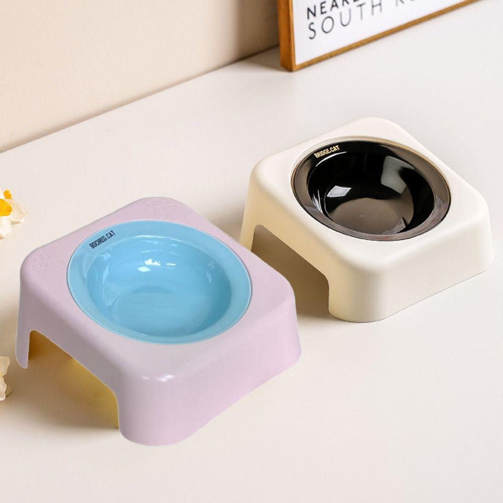 Dopamine Flying Disc Bowl Anti Overturning Eating Bowl Creative Drinking Bowl Neck Guard