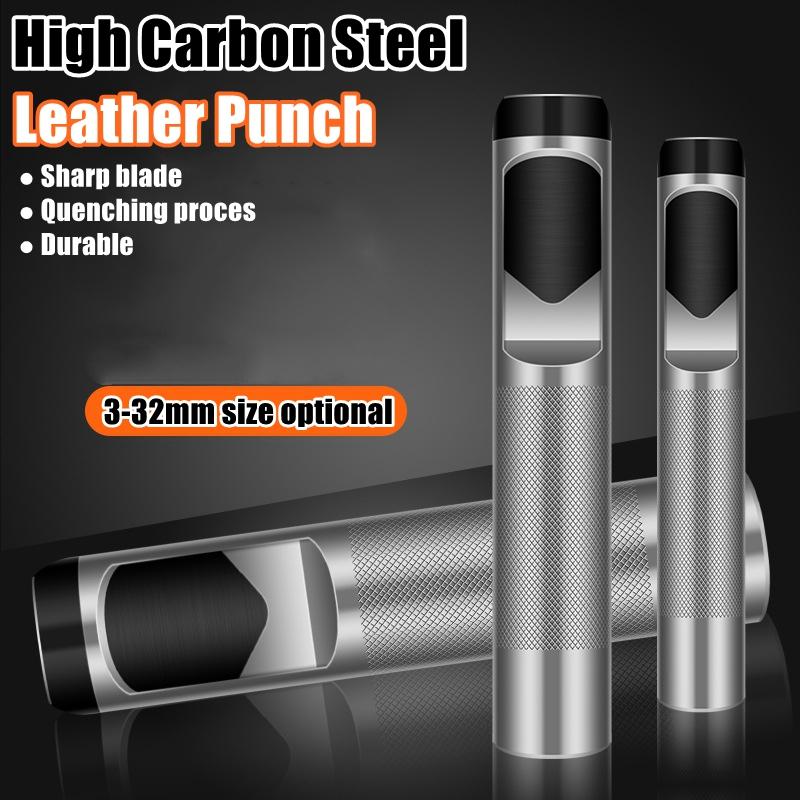 Leather Hole Puncher Hand Tool Leather Punching Hollow Puncher Leathercraft Hole Maker Craft Diy For Clothing Belt Canvas