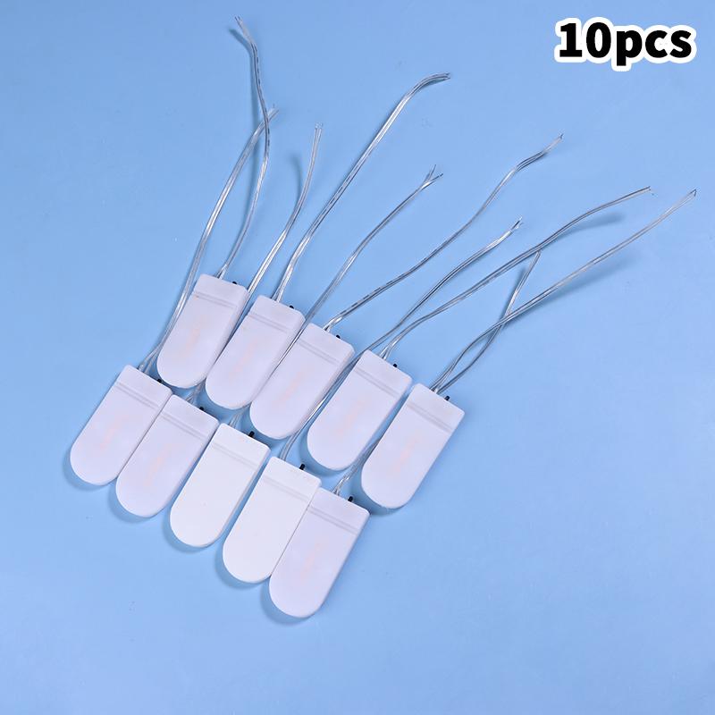

10Pcs Battery Holder Coin Cell Holder 1 X 3V/2 X 3V Cr2032 Lir2032 Battery Holder Button Battery Holder With Line On Off Switch 5 x 2.3 cm белый