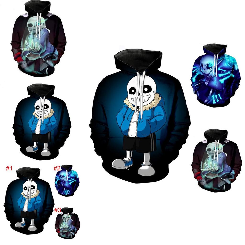 Cartoon Frisk Undertale 3D-Druck Hoodies Sweatshirt Pullover Jacke Sweatshirt