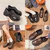 Platform British style small leather shoes 2025 new spring and autumn versatile loafers one-pedal single shoes heightening Mary women's shoes