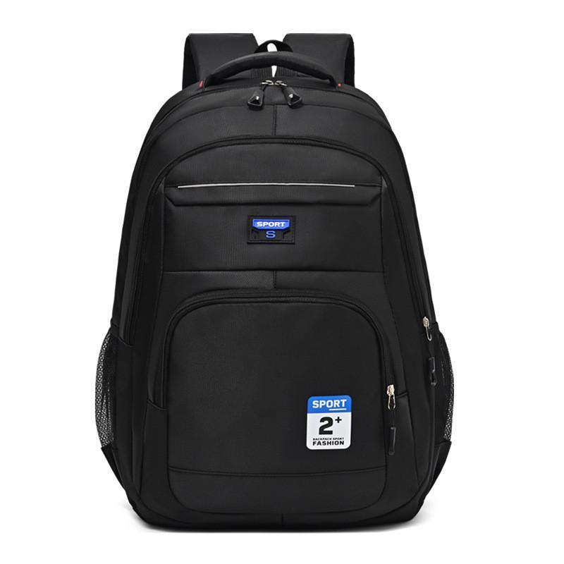 

Large Capacity Unisex School Bag With Letter Digit Pattern For Casual Trips And Study Use синій