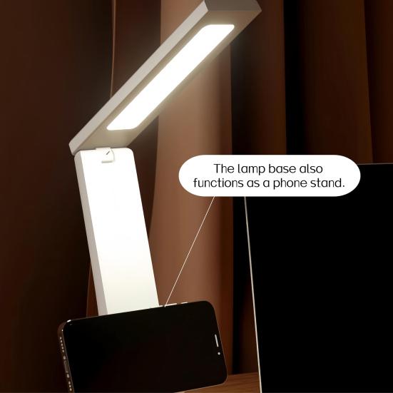 LED Desk Lamp Touch Control Foldable Table Lamp 3 Color Stepless Dimmable Bedside Light for Living Room Dorm Home Office