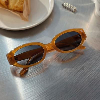 LOOKING4U NeoRetro 58049 Ugly Sunglasses C1 Camel Brown