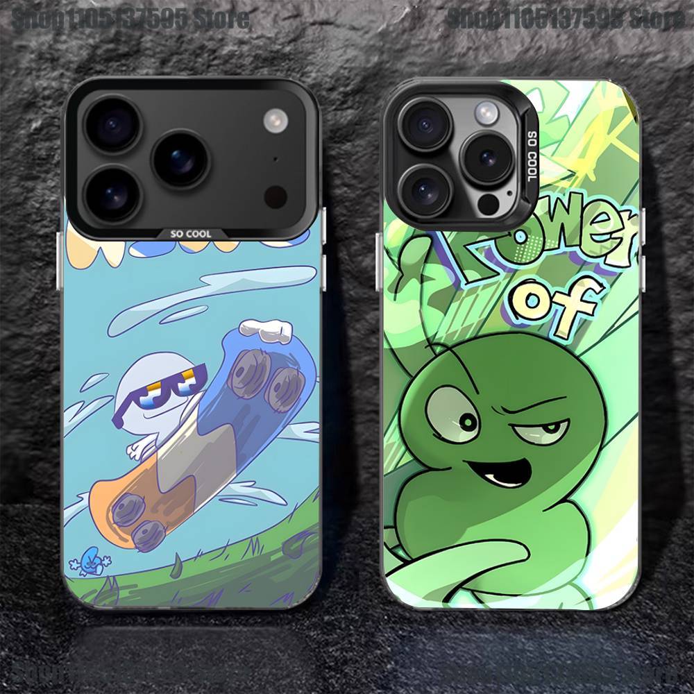 Bfdi Battle For Dream Island Phone Case For iPhone 17,16,15,14,13,12,11,Pro,XS,Max,Plus,Mini,SE4,E Black Matte Shockproof Cover