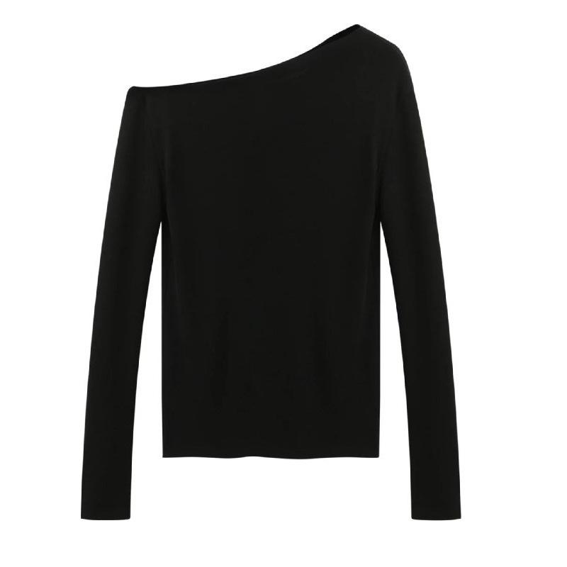 

Autumn Niche Design Spicy Girl Off-Shoulder Long-Sleeve Top Small