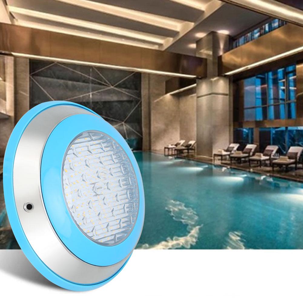 12W Waterproof IP68 Underwater Lamp 12V LED Wall Mounted Swimming Pool Light Warm Light( )