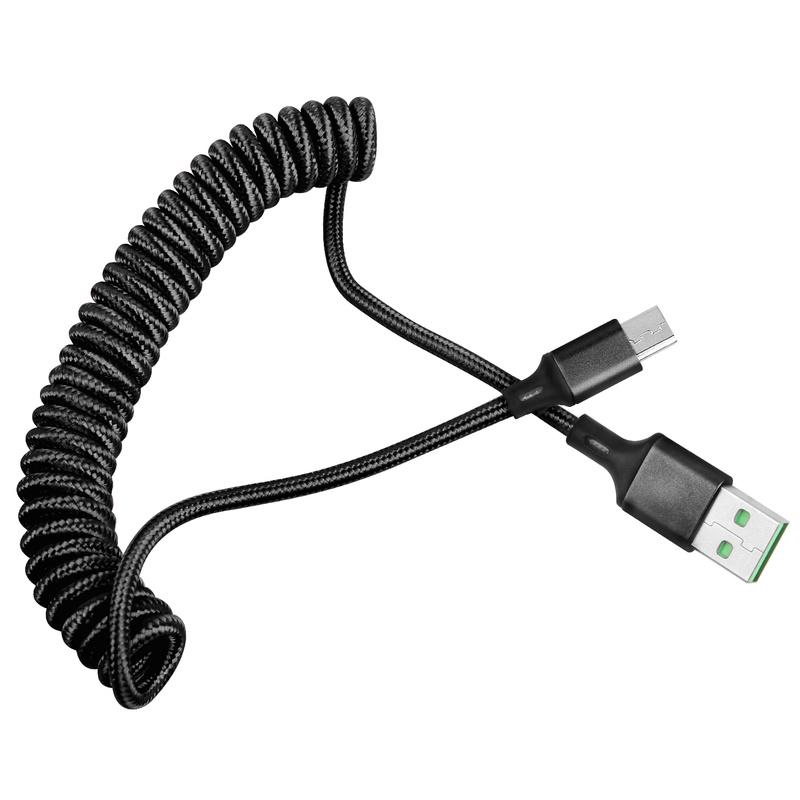 5A USB C Kablosu Hızlı Şarj Bahar Kabloları iPhone için Yıldırım Tipi C Kablo Mikro Veri Kablosu Huawei Xiaomi için 1.5 m