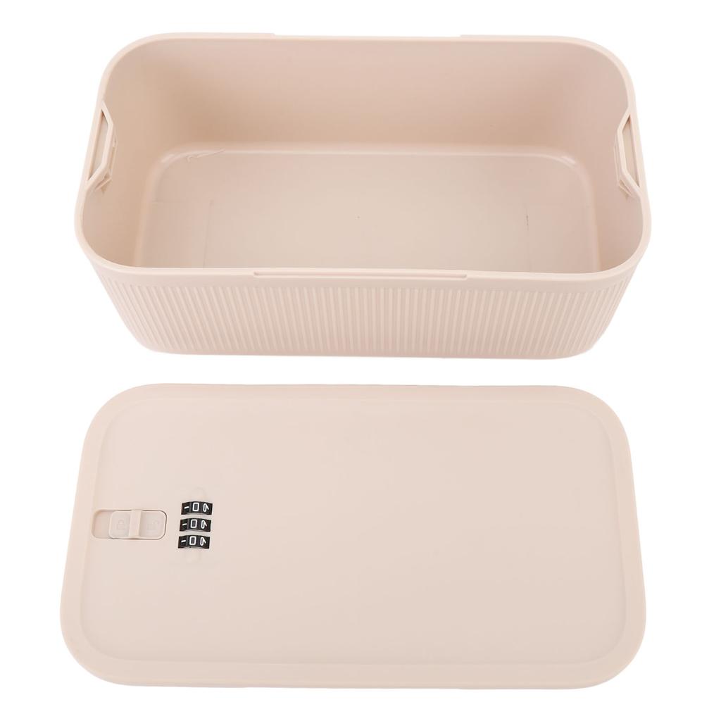 Portable Small Lock Box Combination Lock Box Personal Travel Secure Box with Password for Dorm Trave