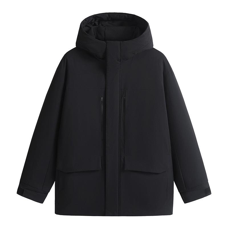 Men's Winter Hooded Warm Down Jacket - Versatile Double-Open Fashion Windbreaker