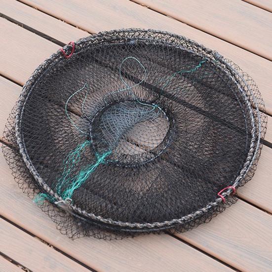 Fish Basket Mesh Shrimp Crab Trap Easy to Use Collapsible Portable Fish Cage