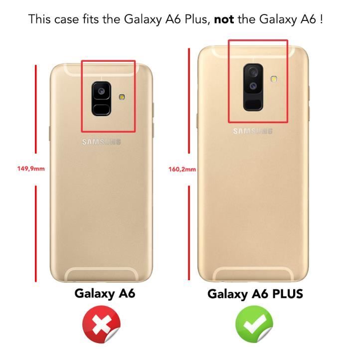 Coque intégrale - nalia - samsung galaxy a6 plus - protection 360° - verre trempé - minimaliste
