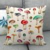 45X45cm Mushroom Art Pillowcase Square Zipper Cotton Linen Pillow Cases Bedroom Home Office Decorative Pillowcase WJY12.25