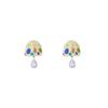 Fun And Colorful Palette Stud Earrings Women'S Niche Personality Design Earrings Fashion Casual Commuter Earrings