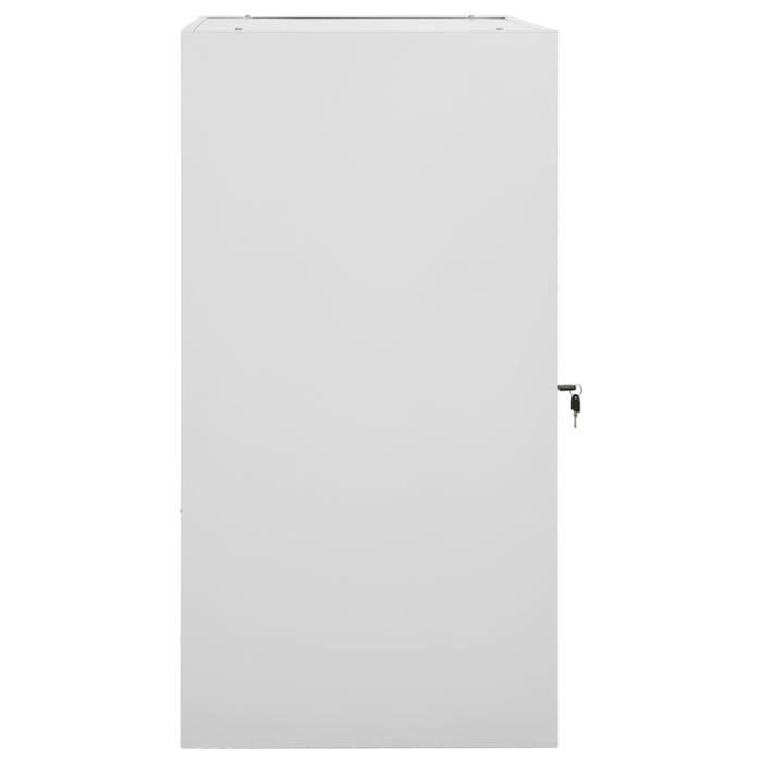 Armoire à selles Gris clair 53x53x105 cm Acier