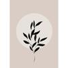 Feather Tree Neutral Dandelion Poster Minimalist Botanical Canvas Painting Print Wall Art Picture for Living Room Home Decor