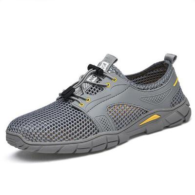 New Summer Mesh Shoes Men's Breathable Sports Trend Casual Hollow Outdoors Light Daily Beach Mesh Shoes Tide Sandalia Marca H928