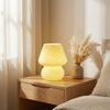 Striped Bedside Lamp Mushroom Night Lamp Desk Lamp Mushroom LED Lamp Decoration