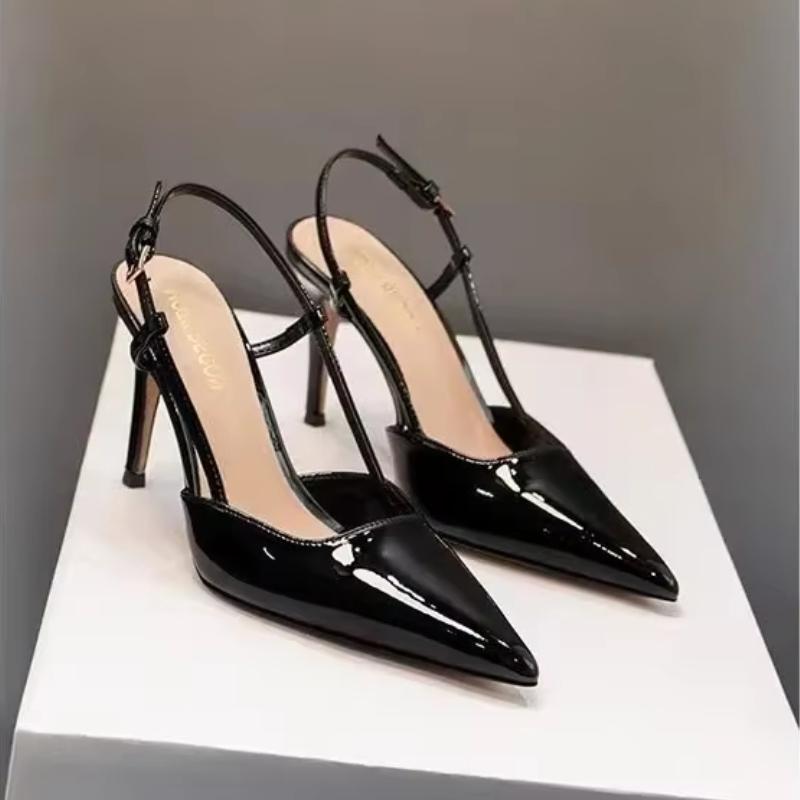 Women's new summer nude sexy pointed stiletto sandals niche design celebrity temperament casual comfortable wedding high heels