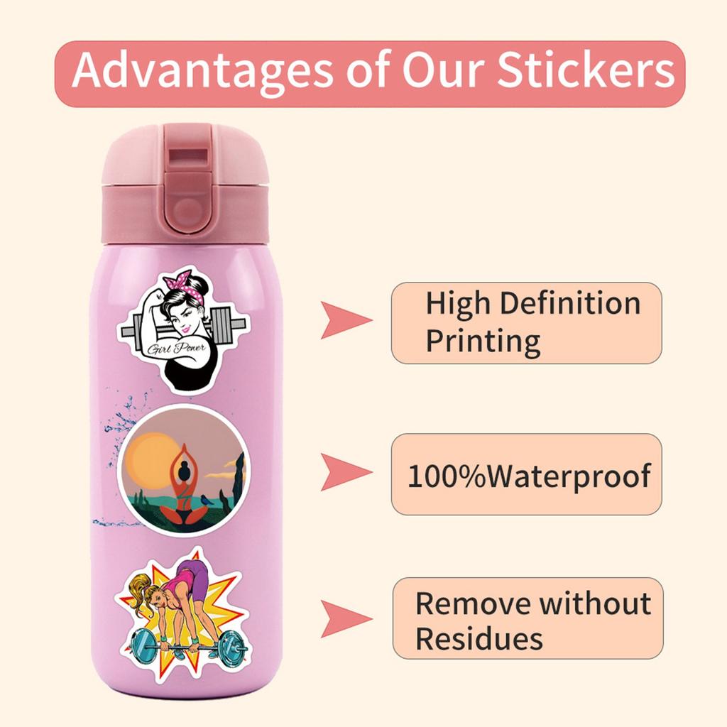 55pcs Suitcase Stickers Stickers Scooter Computer Tablet Cartoon Decoration