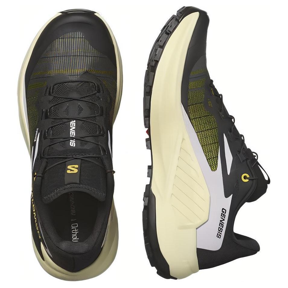 Salomon Genesis Comfortable Versatile Simple Low-Top Outdoor Functional Shoes Women Shoes Black Yellow Purple 474437