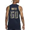 Nike Bedrucktes Mode Ärmelloses Basketballtrikot Herren Trikots Obsidian Echtgold FZ7317-451