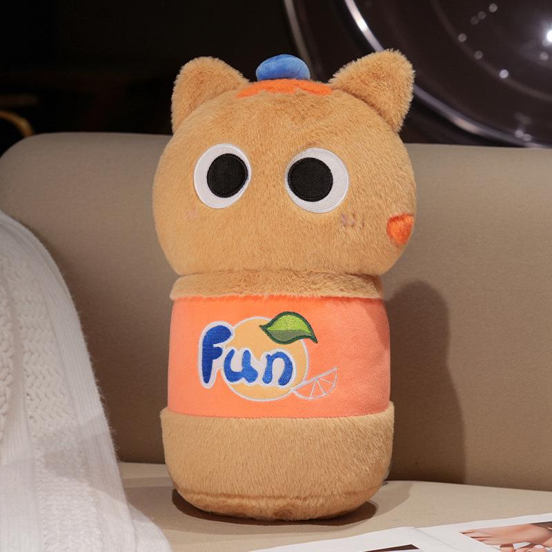 

Летний напиток Кот Плюш: Мультяшная подушка в виде бутылки колы в подарок 40*25cm (0.46kg)