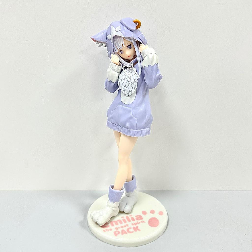 18CM Anime Rem Emilia Cat RE: Zero Starting Life In Another World Figure Different Version Static Toys Japanese Dolls