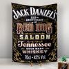 Jack Daniels Red Dog Saloon 125th Whiskey Label Bar Bohemian Tapestry for Fans Home Decor