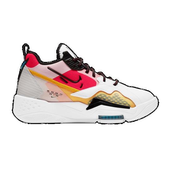 Air Jordan Wmns Jordan Zoom 92 White Siren Red University Gold CK9184-102