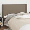 Vidaxl Wingback Headboard, Taupe, 183X16X118/128 Cm, Fabric