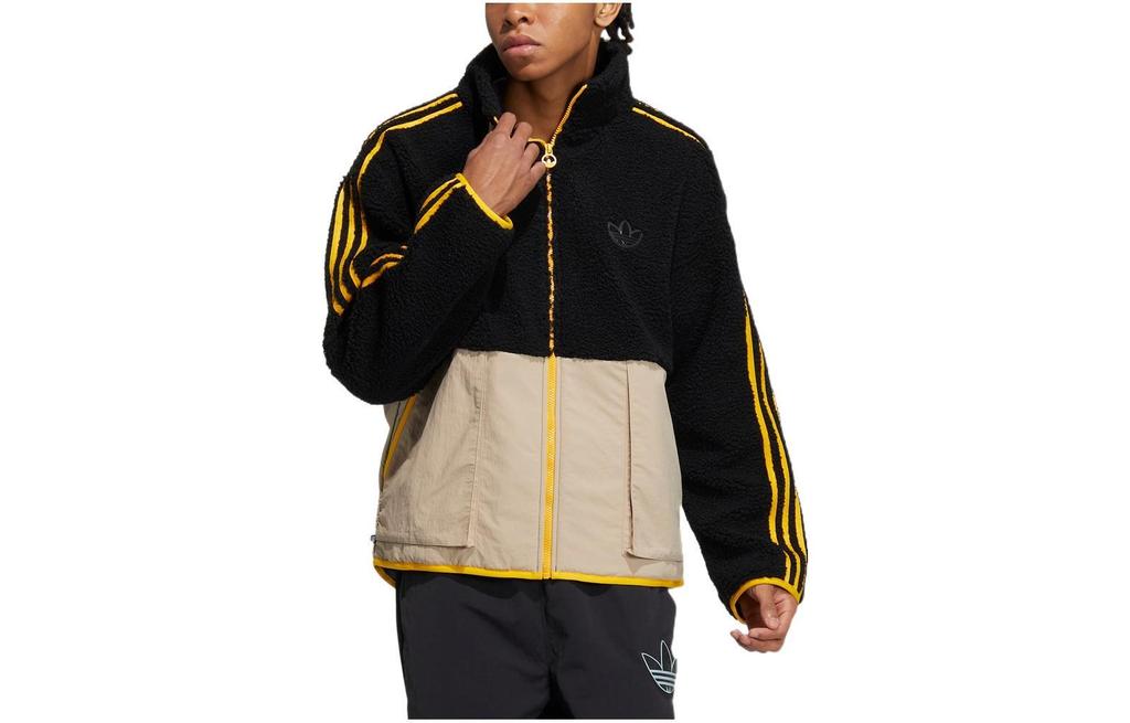 adidas Oryginalna bluza polarowa Originals Trefoil FW22 z haftowanym logo i kołnierzem stójką HY1376