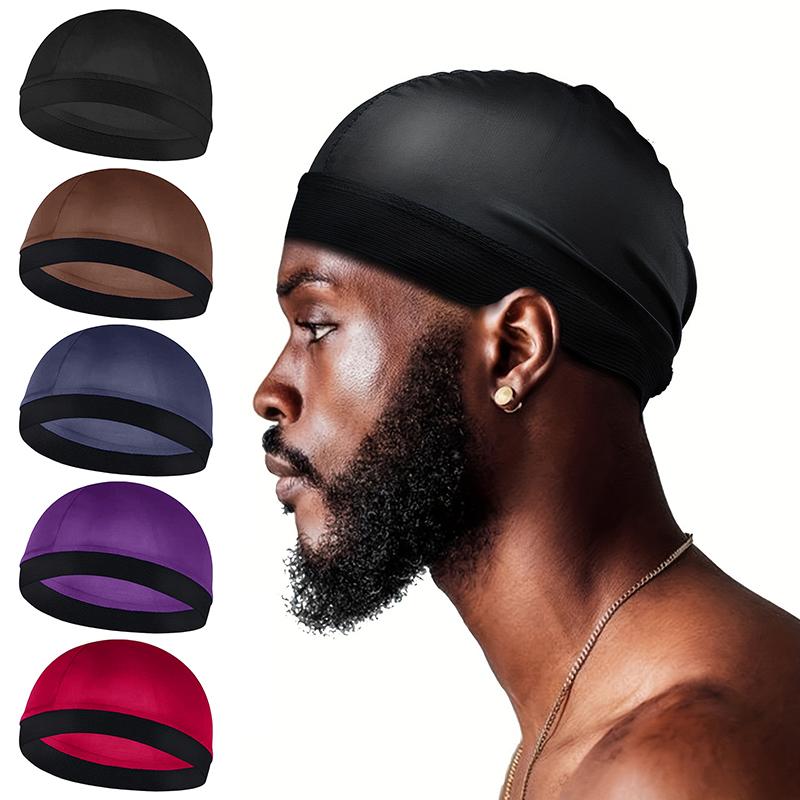 Children's Simulation Silk Wave Hat Versatile Headscarf Hat with Round Head Cover