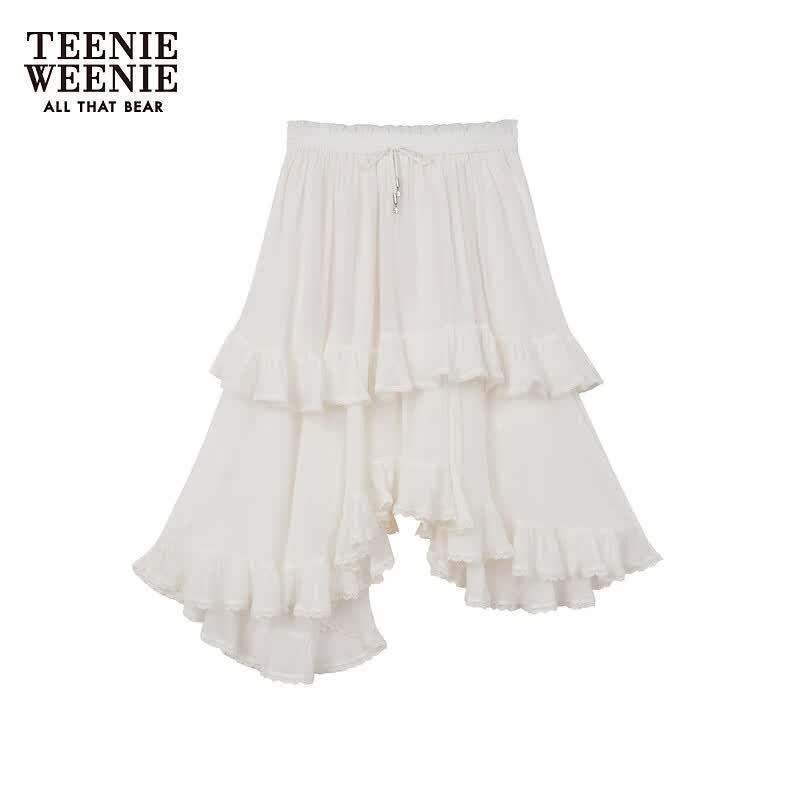 Teenie Weenie Bear Simple Mid-Length Skirt