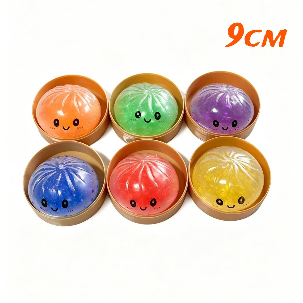 Hot Glitter Dumpling Squishy Maltose Series With Box Dumplings Sensory Squeeze Toy For Stress Relief Random Color