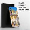 Stylized Houses Painting Phone Case For Samsung S 25,24,23,22,30,21,10,9,Ultra,Plus,Lite,FE,4,5 G Black Soft Case