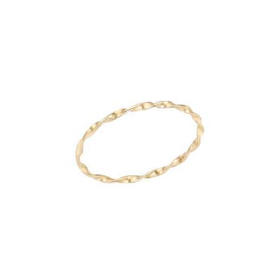 Lloyd Daily Slim Wave Layered 5K Gold Ring Lrs25001H