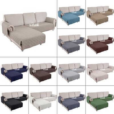 Set husă de canapea în formă de L hidrofob, matlasat, anti-alunecare, huse de canapea în formă de U, protector pentru mobilier de living pentru câine, pisică