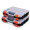Sutekus Parts Case Tool 34 320 X 270 X Removable Transparent Small Item Fishing for Set of 2 Case, Double-Sided, Compartments, 80mm, Dividers, Lid,